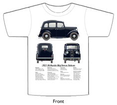 Austin Big Seven 4 door 1937-38 T-shirt Front